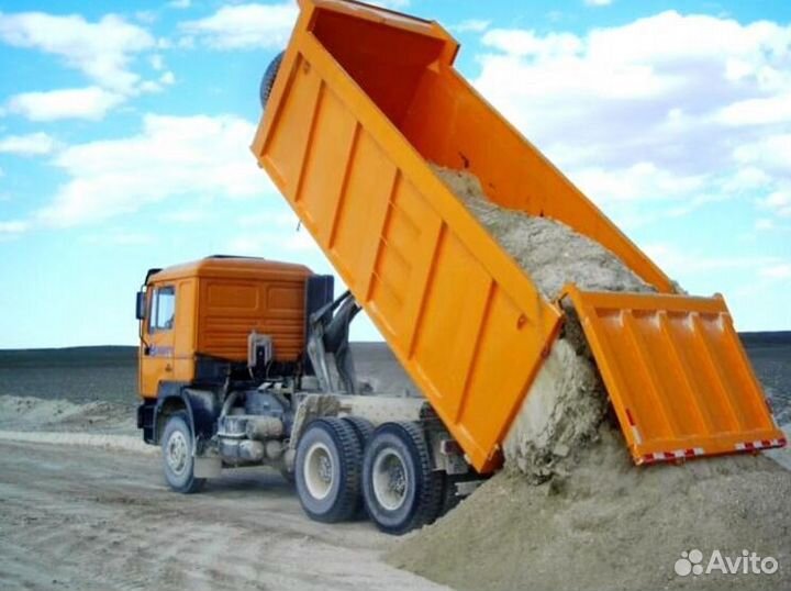 Песок карьерный с доставкой