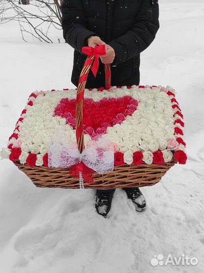 Букеты гиганты из роз