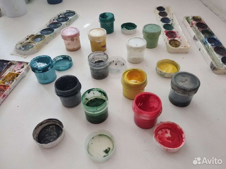Краски гуашь акварель