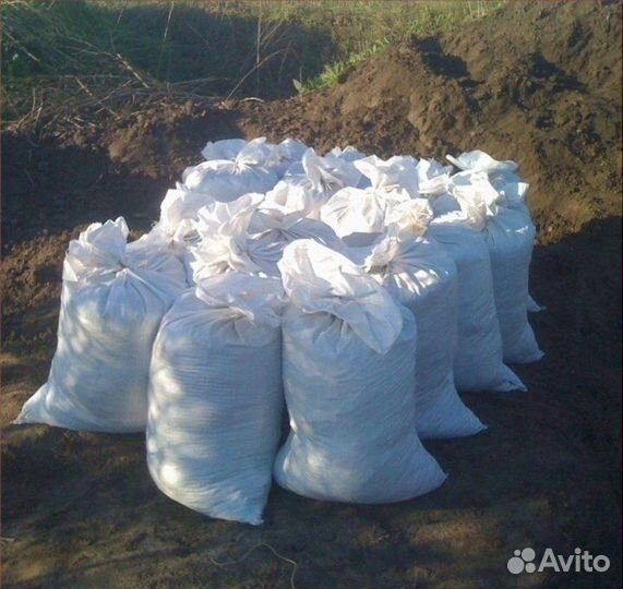 Грунт черный, грунт полевой в мешках