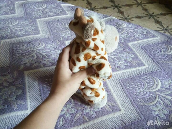 Игрушка бегемотик- в куртке коровы