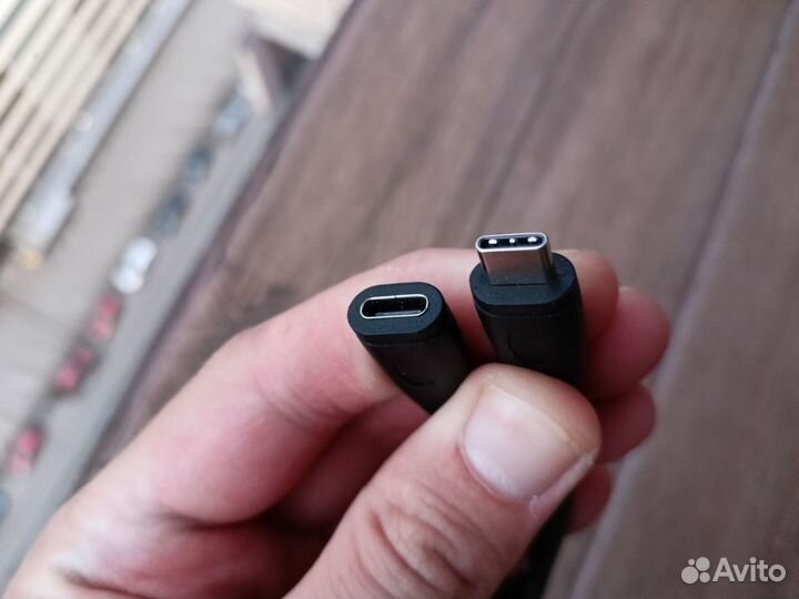 Кабель USB type C папа - мама (удлинитель), 1м