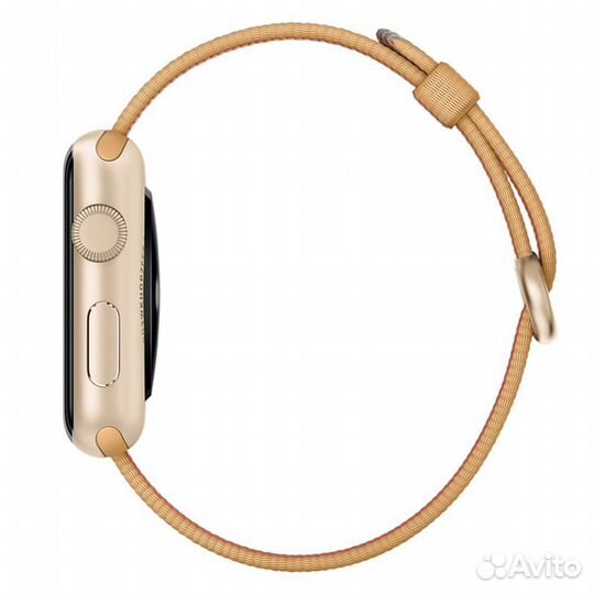 Ремешок нейлон 38/40/41 Apple Watch орех/голубой