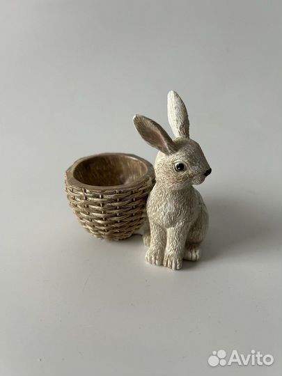 Декоративная фигурка зайка подставка на 1 яйцо