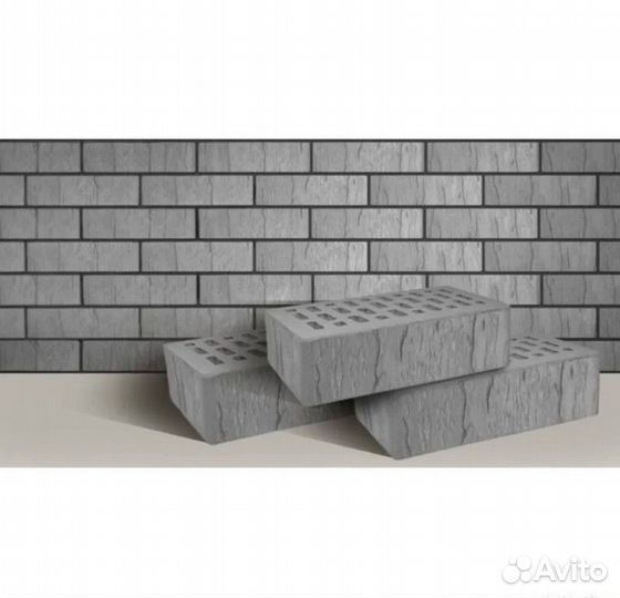 Кирпич лицевой жкз серый 1нф