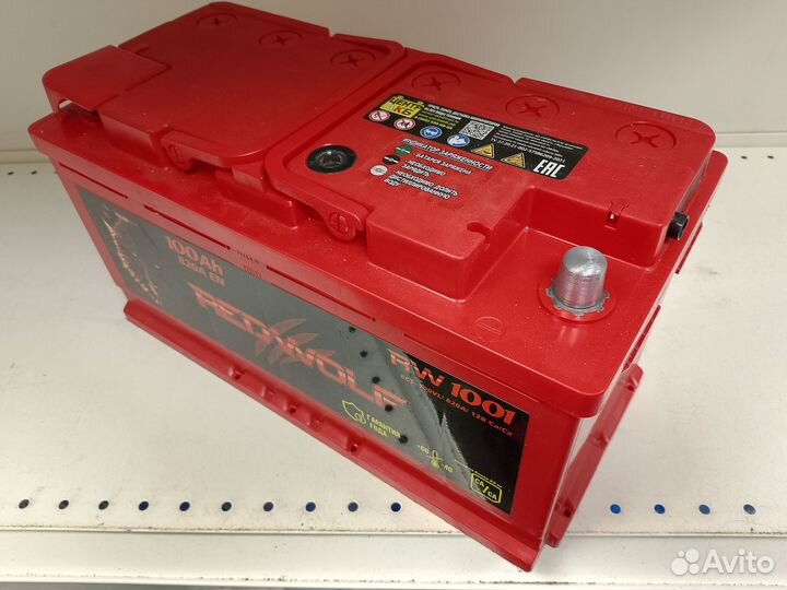 Аккумулятop автoмобильный RED wolf 100Ah 820А пп