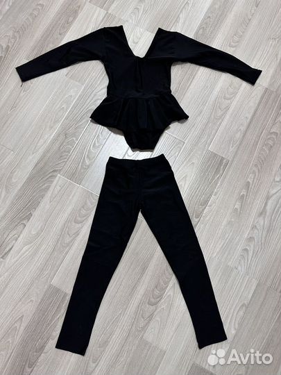 Купальник и лосины для гимнастки, танцев