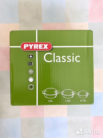 Новая посуда Pyrex. Форма для запекания с крышкой