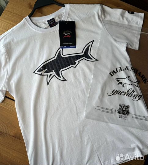 Футболка мужская Paul Shark белая новая Турция