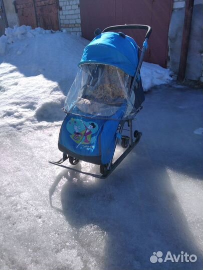 Детские санки коляска бу