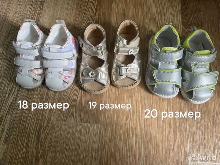 Сандалии детские для девочек (размер 18,19,20)