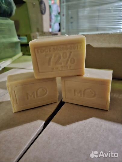 Мыло хозяйственное 350 гр, 72 гост