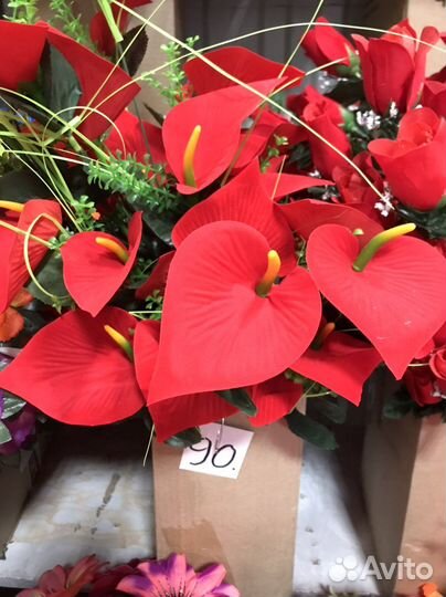 Искусственные цветы букеты