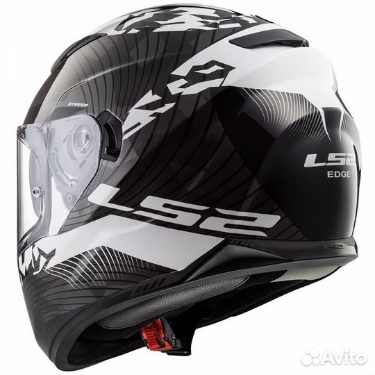 LS2 Мотошлем FF320 stream EVO hype (черн-белый)