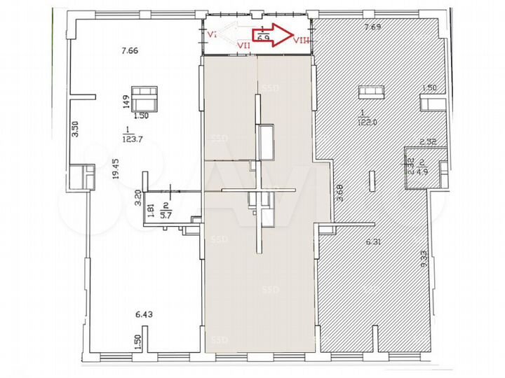 Сдам торговое помещение, 126.9 м²