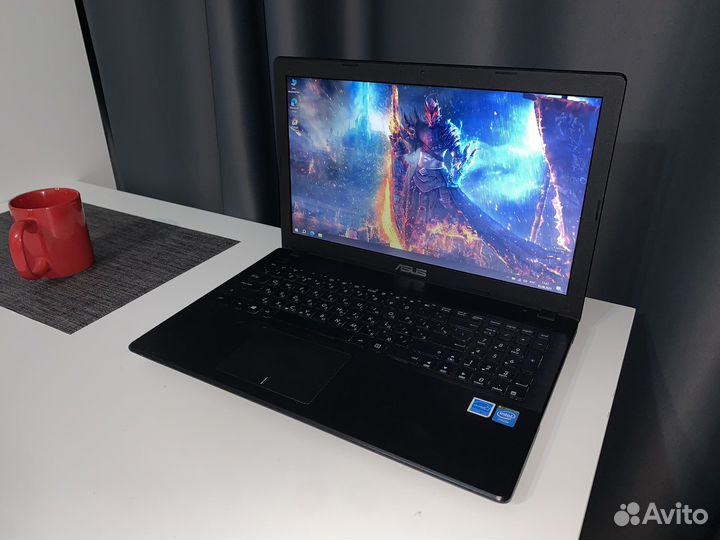 Тонкий Asus 8gb, SSD 120gb+HDD 230gb