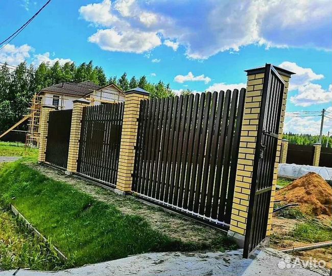 Установка забора под ключ