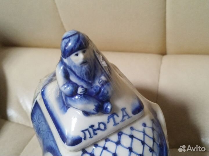 Гжель, чайный набор, с чаем