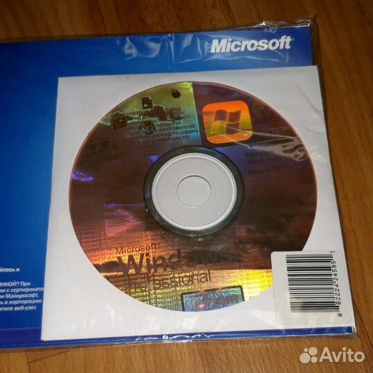 Нераспакованные оригинальные диски Windows XP Prof