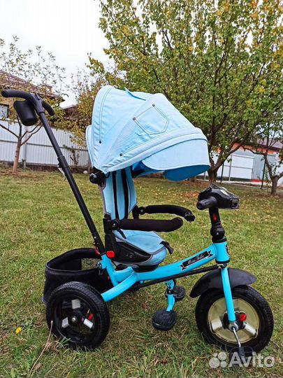 Детский складной велосипед с ручкой