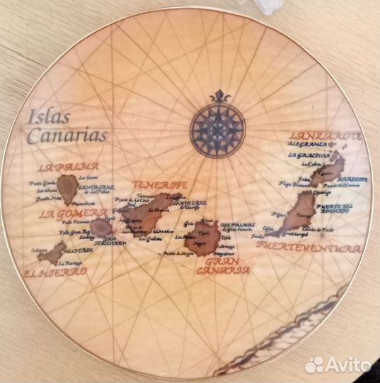 Тарелка декоративная все страны мира и города