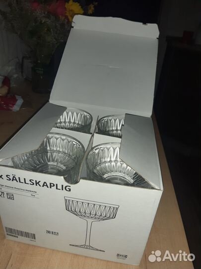 Бокалы для шампанского IKEA