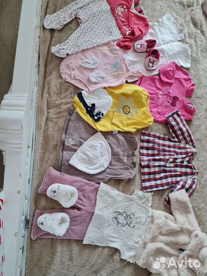 Вещи пакетом на девочку 3-6 месяцев