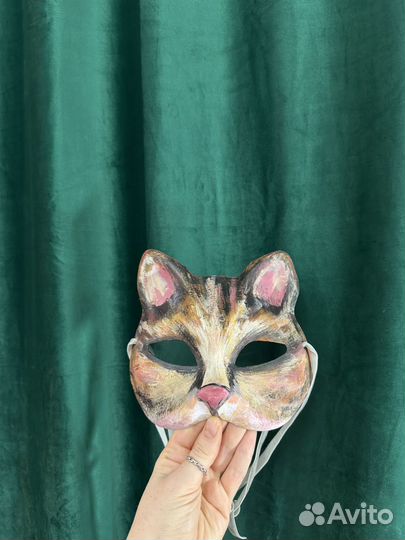 Маска кошки бумажная