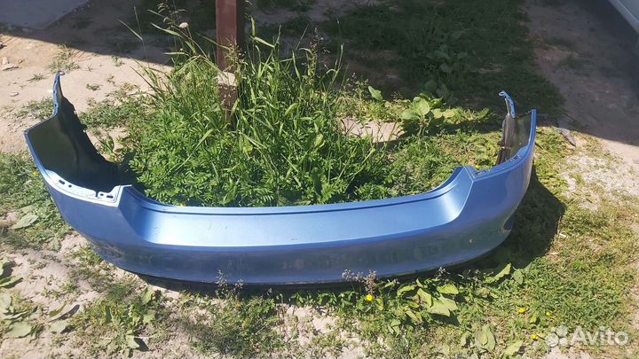 Задний бампер на Skoda rapid