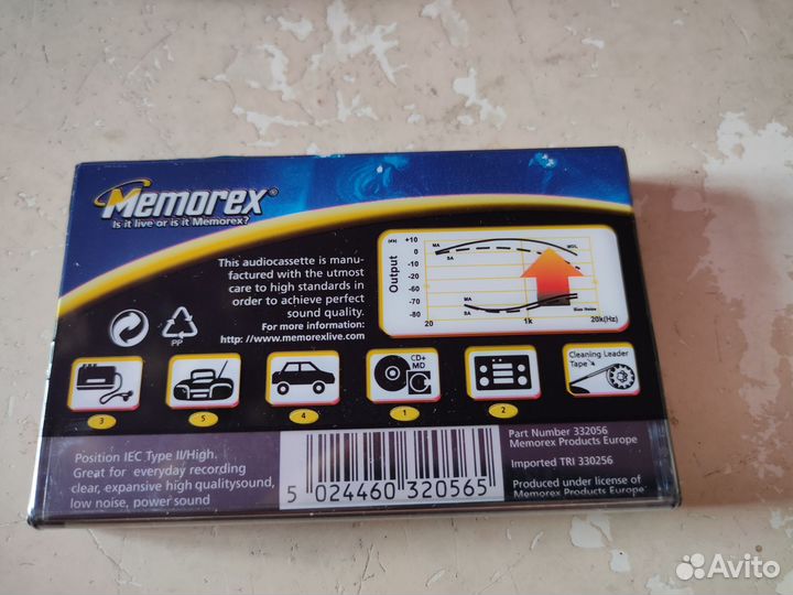 Кассеты Memorex хром,90 минут