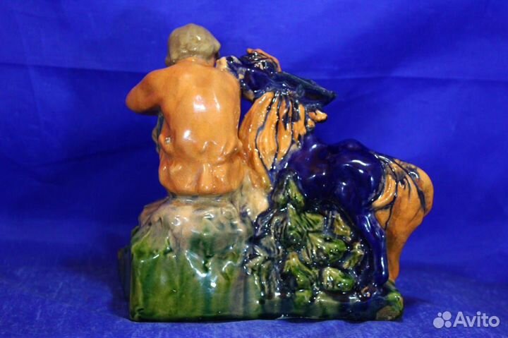 Редкость Статуэтка чернильница Иванушка и Конек Го