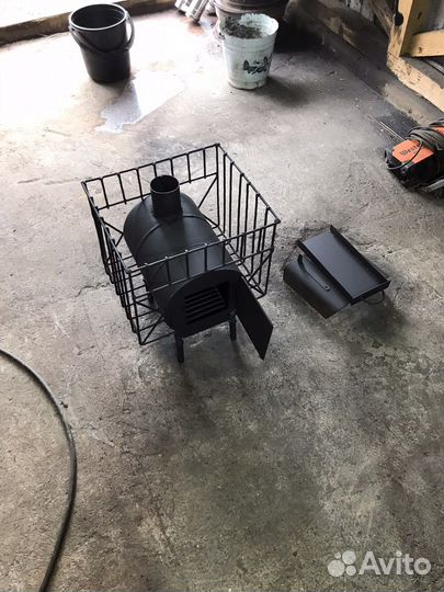 Печь для бани палатки, полевой бани