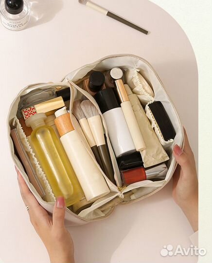 Косметичка бежевая, тд-58