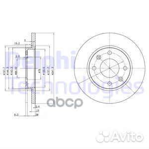 BG3364 Диск тормозной citroen xsara 97-05/peuge