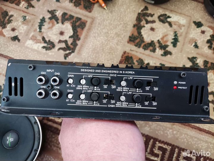 Усилитель с колонками и сабвуфером комплект