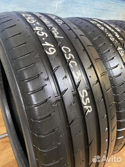 Continental ContiSportContact 3 SSR 245/45 R19 и 275/40 R19 101W