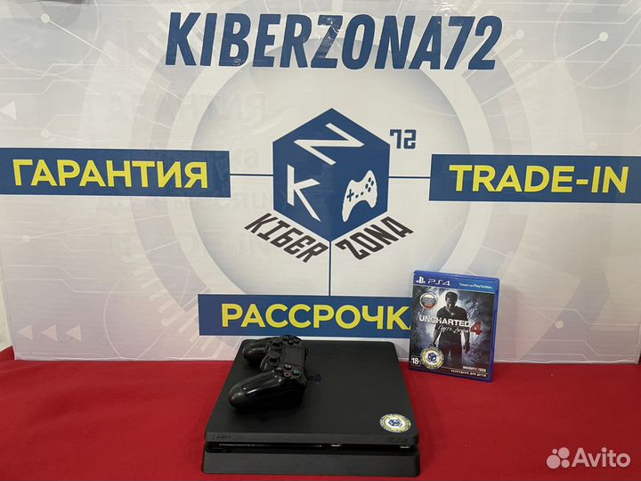 Playstation 4 Slim 1 TB + Uncharted 4 + Гарантия 6