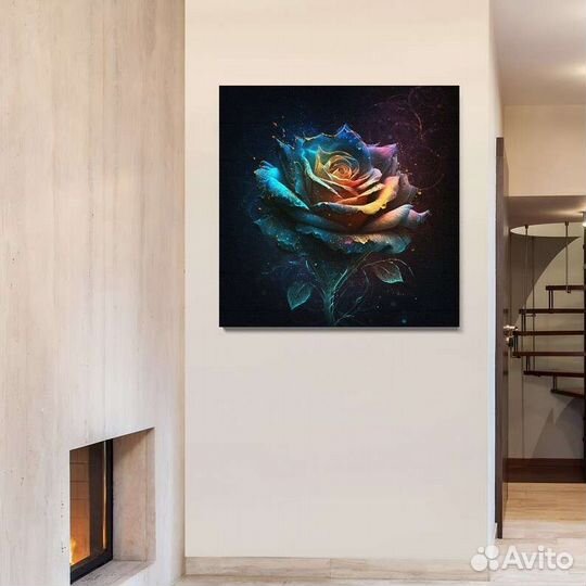 Картина маслом на холсте Чарующая роза