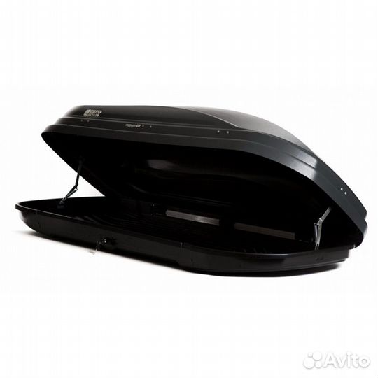 Автобокс на крышу ED Магнум 420 серый матовый