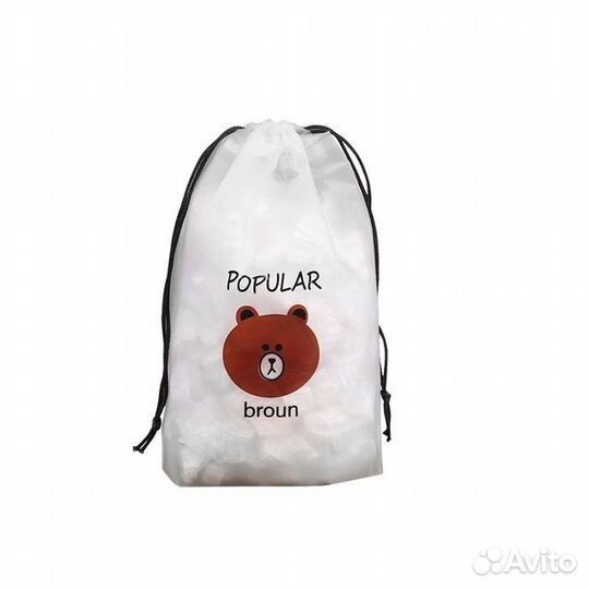 Пакеты крышки на резинке, мешочек 100 шт