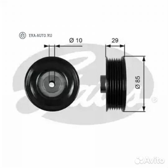 Gates T36448 Ролик обводной приводного ремня