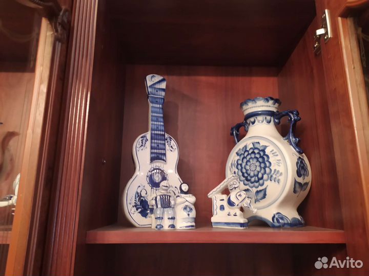 Коллекция посуды Гжель много авторской работы