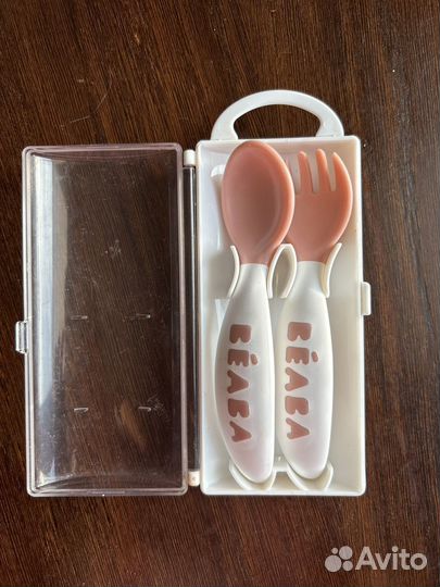 Набор вилка, ложка beaba