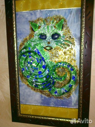 Картины в технике фьюзинг бутылочного стекла