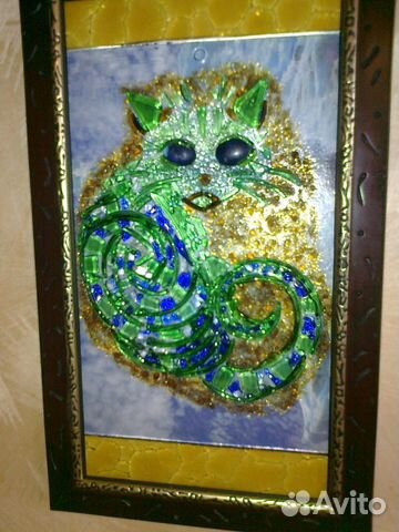 Картины в технике фьюзинг бутылочного стекла