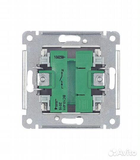 Выключатель Hegel Master одноклавишный встраиваемый черный (вс10-411-08)