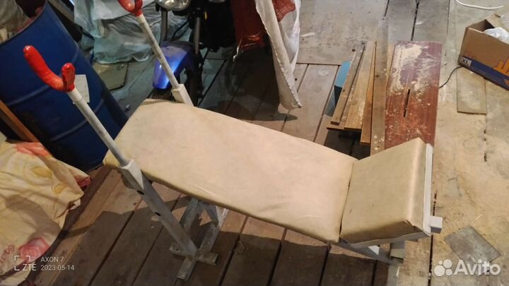 Скамья для жима, лежа, горизонтальной, наклон в/н