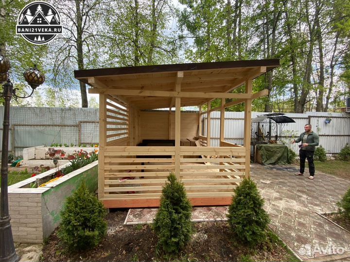 Беседка открытая 3х4