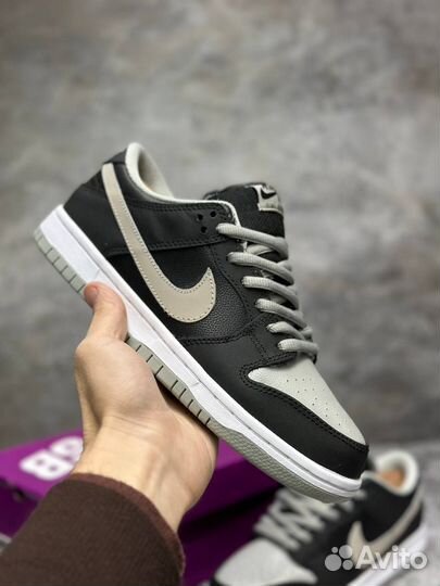 Кроссовки Nike Sb Dunk Low Black с мехом