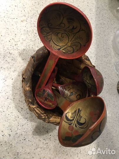 Антиквариат посуда хохлома